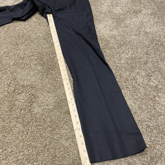ZARA Basic Womens Career Dress Pants Pinstripe Size 4 Bootcut Wool Spandex Blend - Picture 5 of 10